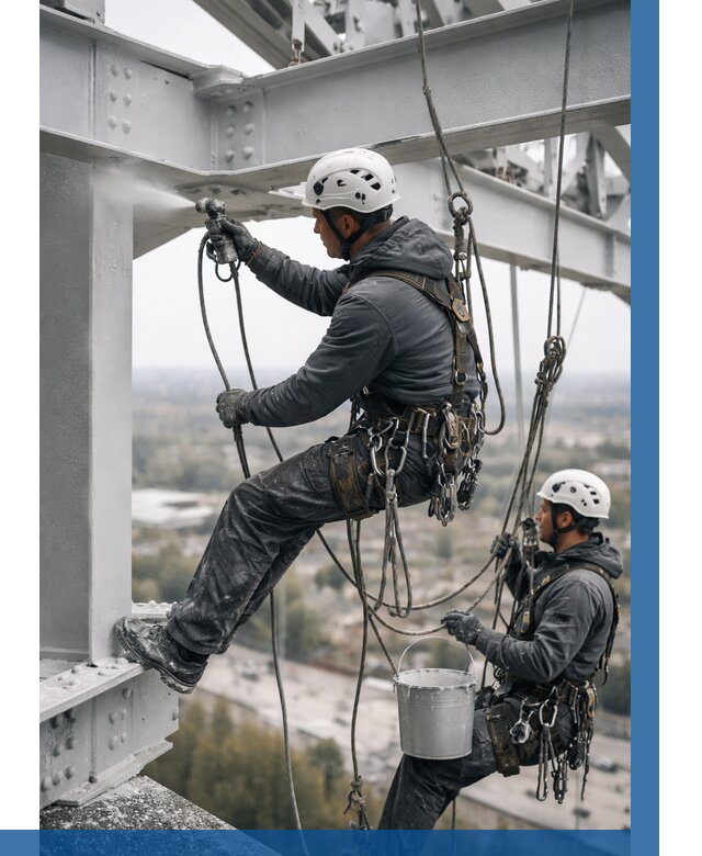 Покраска металлоконструкций на высоте в Ступине 364 р |ВЫСОТНИК-Стп