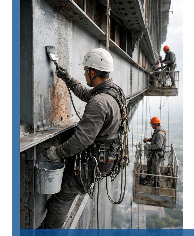 Покраска металлоконструкций на высоте в Ступине профессионально