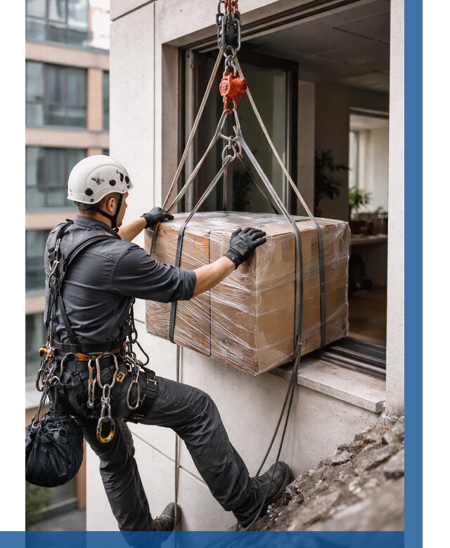 Подъем груза через окно в Ступине от 4677 р. | ВЫСОТНИК-Стп