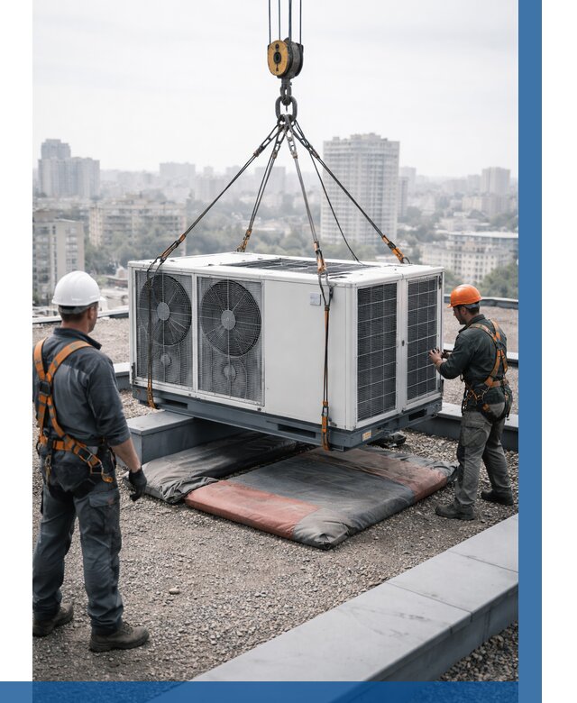 Подъем груза на крышу в Ступине от 5197 р. | ВЫСОТНИК-Стп заказать