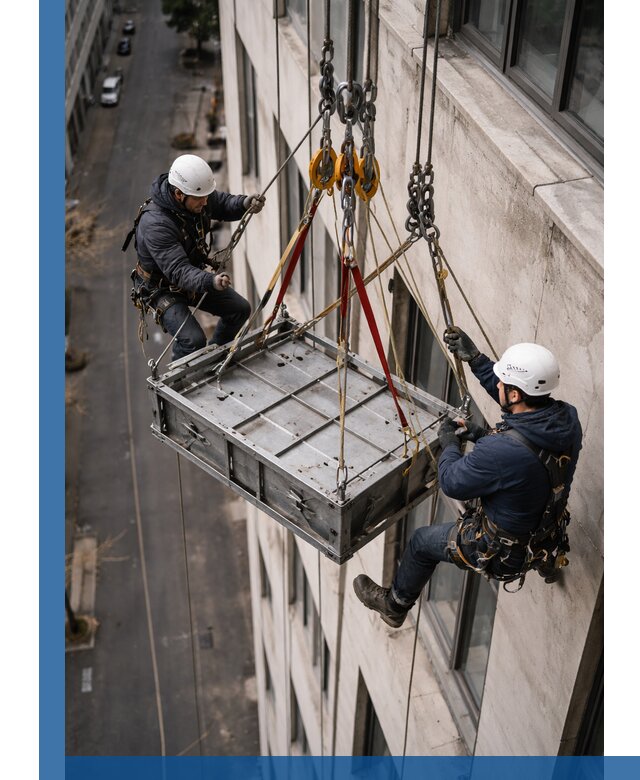 Спуск и подъем грузов по фасаду в Ступине для зданий