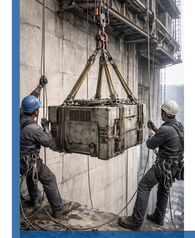 Такелажные работы на высоте, подъем и монтаж грузов в Ступине