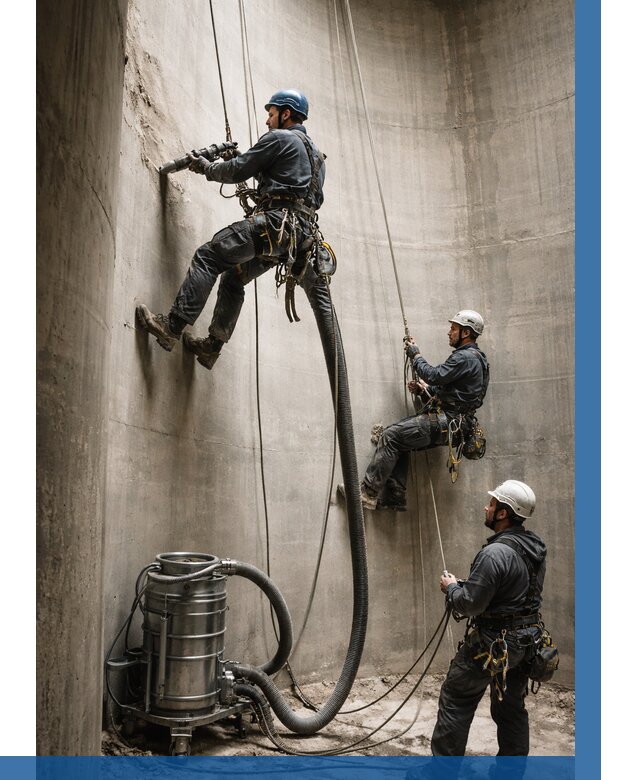 Зачистка силосов в Ступине от 4677 р. Договор и смета ВЫСОТНИК-Стп