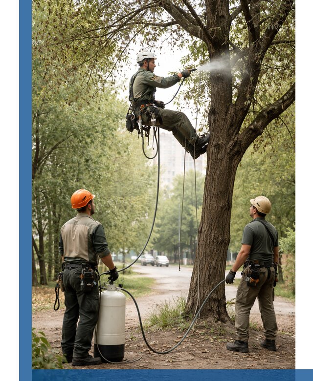 Обработка деревьев от вредителей в Ступине профессиональная защита