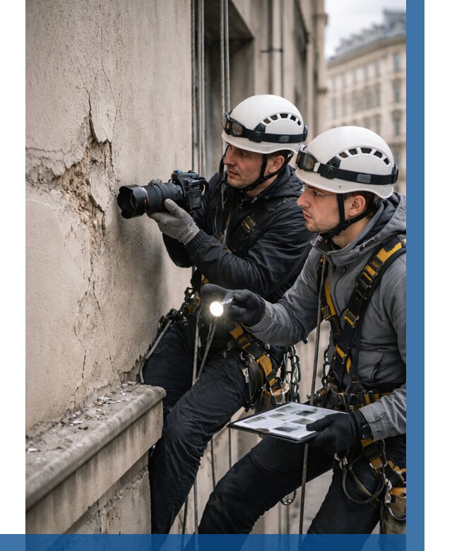 Фотофиксация дефектов фасада в Ступине от 4677 р. | ВЫСОТНИК-Стп