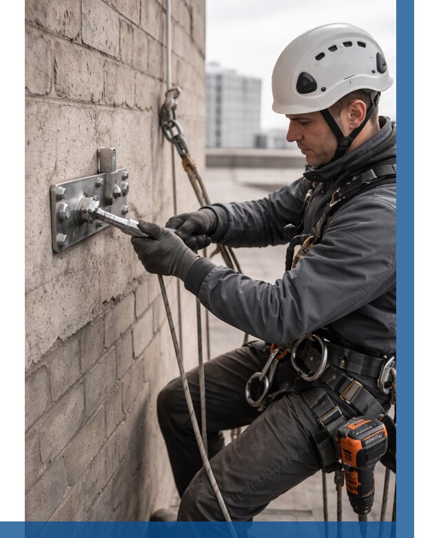 Установка анкерных точек в Ступине от 3638 р. | ВЫСОТНИК-Стп